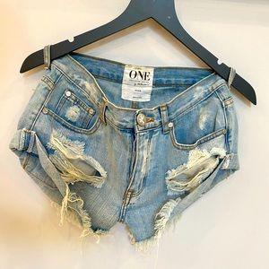 One teaspoon denim shorts
